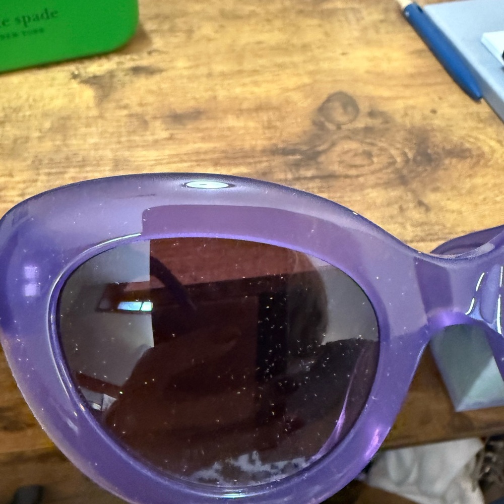 NWT - Kate Spade Lavender Cat Eye Ladies Sunglasses with Case - Picture 9 of 16